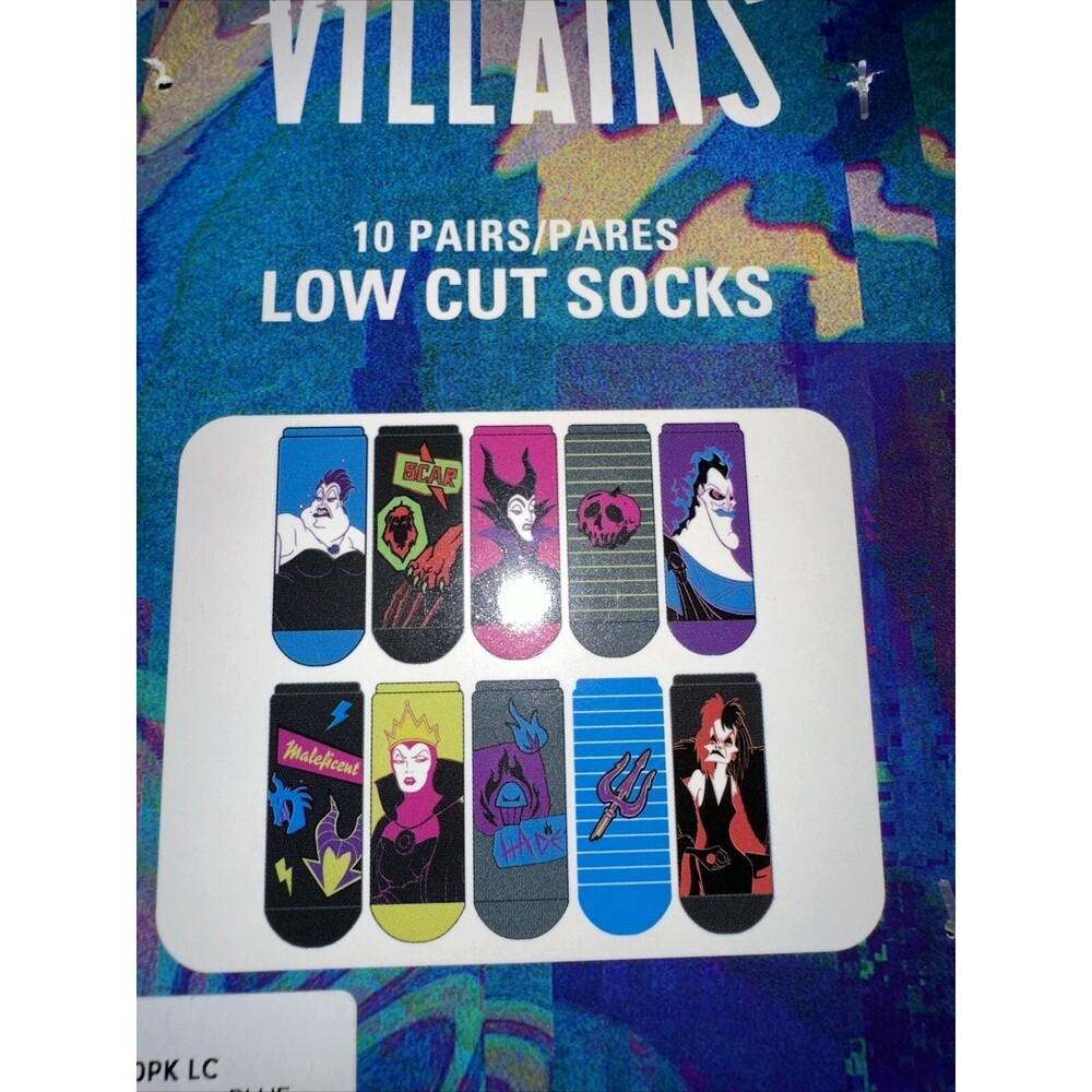 Disney‎ Villans  Low-Cut Socks - Picture 2 of 2